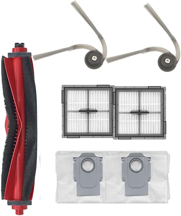 Roborock ile Uyumlu Q8 Max Pro / Q8 Max Pro Plus Robot Süpürge Fırça,Toz Torbası,Hepa Filtre,Yedek Parça Seti-7 Parça