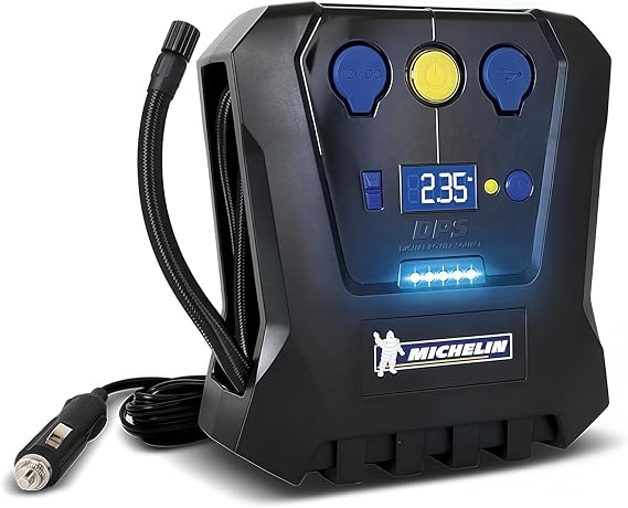MICHELIN 12 V Air Compressor Programmable LED Display
