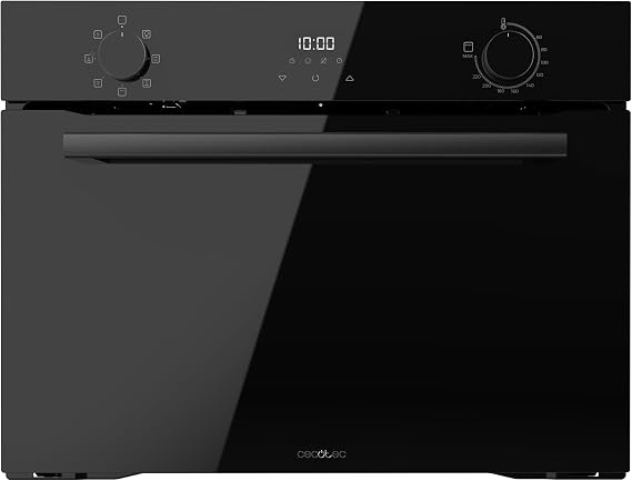 Cecotec Bolero Hexa M224500 Glass Black A. 2600W, 7 Functions with Grill, Defrost, Steam Assist, Low Consumption, Easy Cleaning, Touch Control, Fan [Energy Class A]