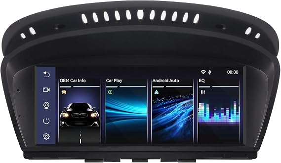 Linux Car Radio Flash Start Compatible with BMW 3 / 5 Series E60 E61 E63 E64 E90 E91 E92 (2005-2008) CCC iDrive Upgrade Bluetooth/Wireless CarPlay/Android Car Full Function Preservation of the Original System
