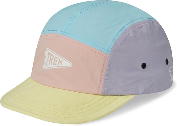 Clakllie Quick Dry 5 Panel Hat Waterproof Short Brim Baseball Cap Summer Flat Brim Sun Hat Breathable Trucker Dad Hats