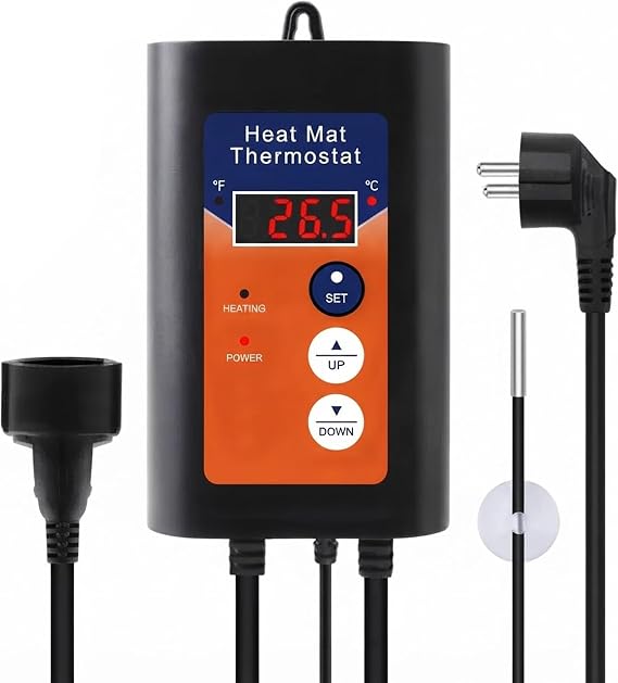 230 V Digital Temperature Controller with Sensor Digital Thermostat