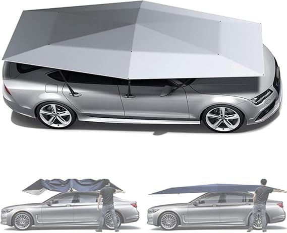 Fully Automatic Car Tent Removable Carport Folding Portable Car Protection Sun Protection Awning Cover with Remote Control for Cars SUV