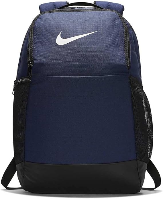 Nike Brasilia Backpack M Midnight Navy x Black x White BA5954-410 H 46cm W 31cm D 18cm