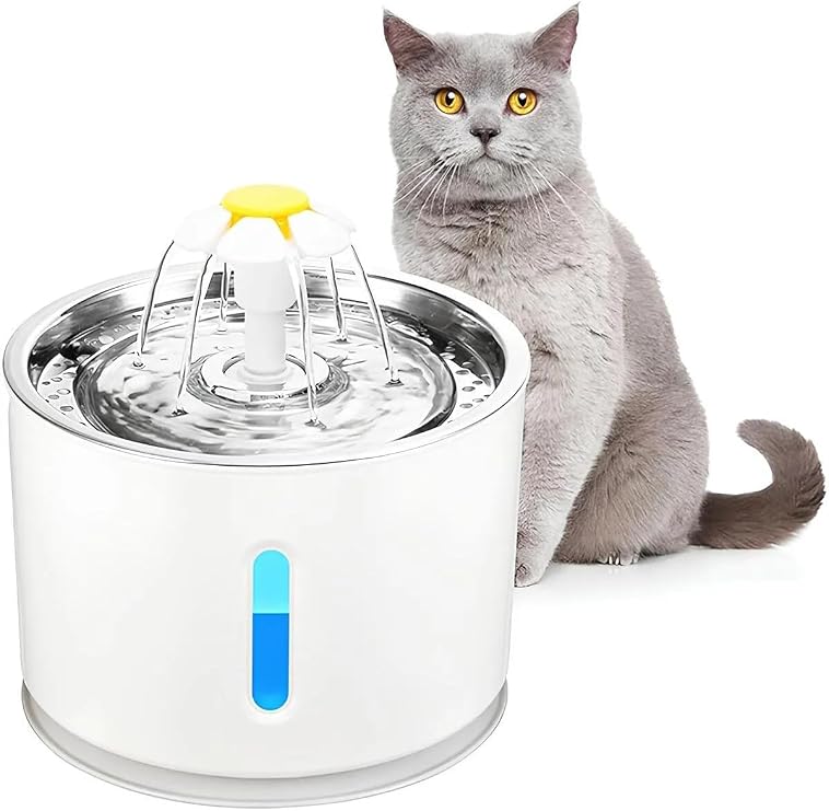 Kedi Köpek Su Pınarı, Çelik Başlıklı Su Sebili, Otomatik Su Sebili, Otomatik Su Şelalesi,Otomatik Su Kabı, Evcil Hayvan Su Sebili