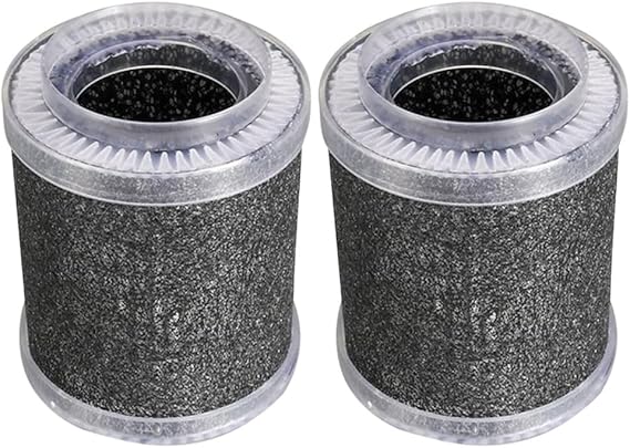 2Pcs HEPA Replacement Filter Activated Carbon for Air Purifier to Remove Airborn Contaminants and Odors
