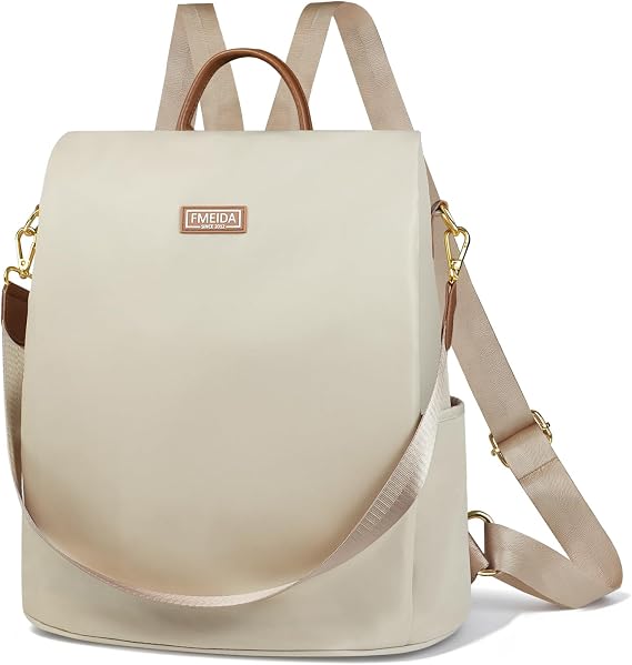 Fmeida Anti Theft Backpack for Women Small Travel Rucksack Water Resistant