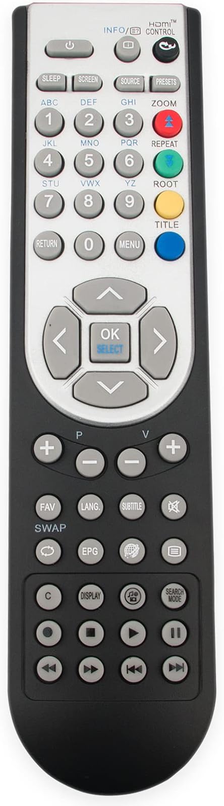 ALLIMITY Remote Control Fit for Alba TV DVD LCD19ADVD LCD22ADVD LCD26AD