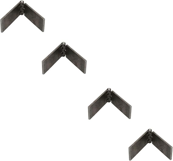 4 Pack Solid Drawn Steel Butt Hinge Extra Heavy Duty Industrial 50x240mm