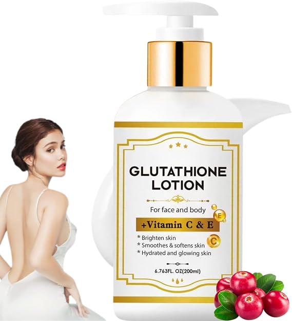 Glutathione Skin Brightening Cream 200ml, Deep Hydrating for Dry Skin