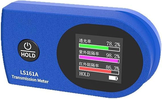 High Accuracy Tint Tester Tint Meter for Automotive Films Measuring Light Transmission and Rejection Rates Solar Film Transmission Meter