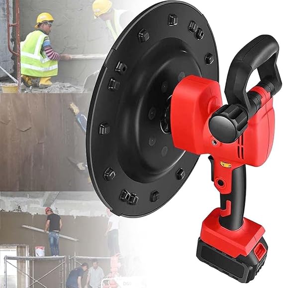 Wall Smoothing Machine Electric Wall Smoothing Machine, 1680W Cordless Polishing Machine, Concrete Trowel, Cement Wall Plastering Machine, Electric Plaster Mortar Cement Putty Trowel