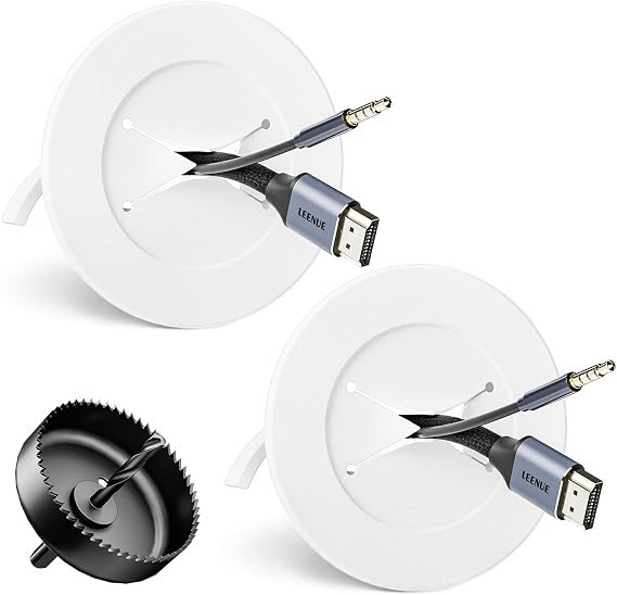 In Wall Cable Management Kit, 2 Packs, White
