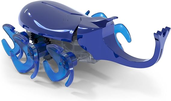 HEX BOTS, Autonomous Mechanic Insect Kids, Adjustable Robotic Rhino Beetle Figure, Robot Toys for Boys & Girls Ages 4 & Up, Blue (Spin Master 6071531)