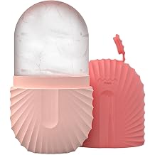 Ice Face Roller, Ice Roller for Faces Ands Eyes, Reusable Silicone ICES Face Rollers and Gua Sha Massage Tool Set to Relieve Puffiness, Refine Pores, Firming, Lifting, Cooling