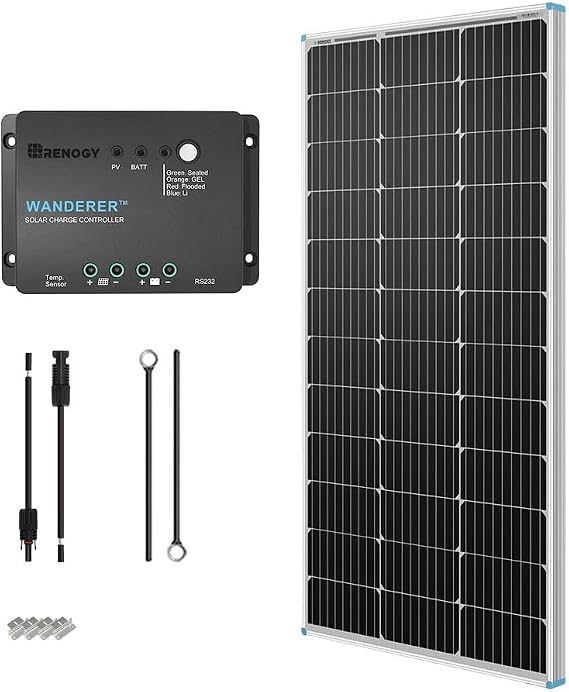 RENOGY Single Crystal Solar Panel Set