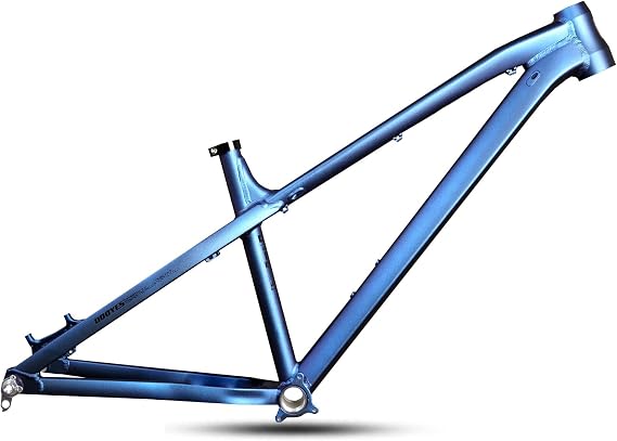 26er 27.5er Mountain Bike Frame 16in Dirt Jump AM Hardtail Disc Brake 12x148mm Thru Axle Boost Internal Routing(Blue)