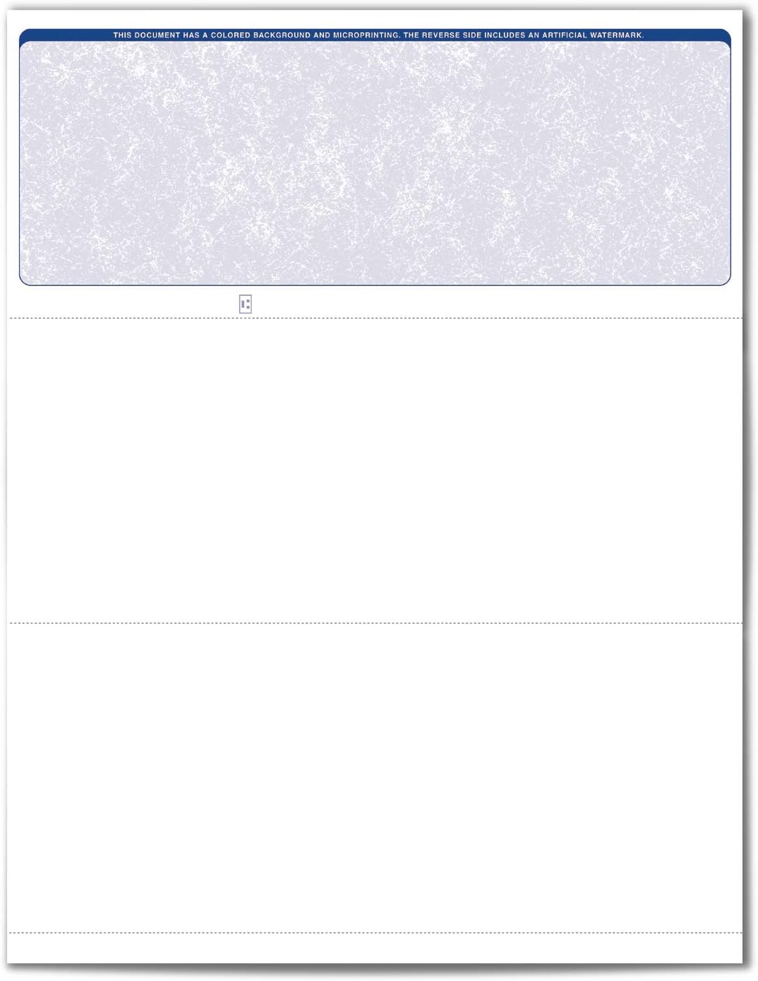 VersaCheck ValueChex - 500 Blank Business Voucher Checks - Blue Classic - 500 Sheets Form #1000 - Check on Top