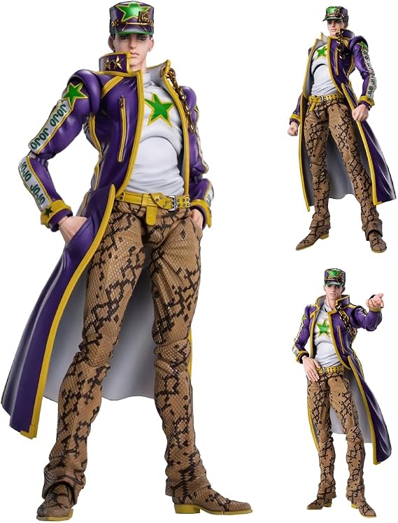 Jotaro Figures, Jotaro Anime Figure Statues Movable Joint Replaceable Parts Anime Action Figurine Ornaments 17CM