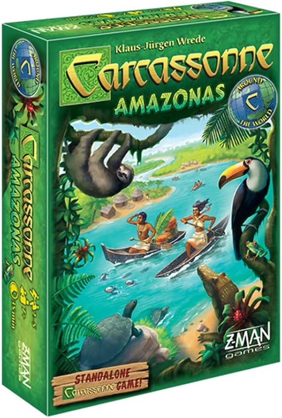 Z-Man Games | Carcassonne Amazonas Board Game | Ages 8 and up | 2-5 Players