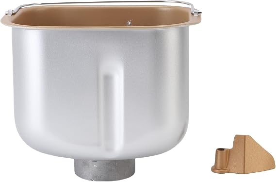Stainless Steel Bread Machine Baking Bucket Non Stick Coating Inner Pot Mixing Function Durable Replacement Part for Home Commercial Bakeries Bread Maker Accessory