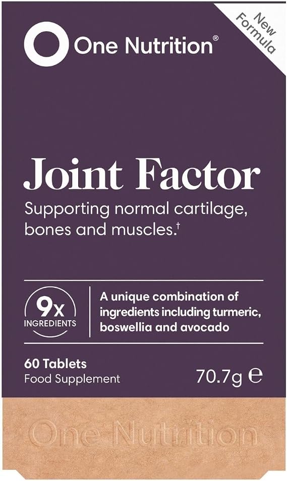 Joint Factor – Support for Cartilage, Bones & Muscles – 9X Unique Ingredients Including Turmeric, Boswelia, ASU & Vitamin D3 – 60 Tablets