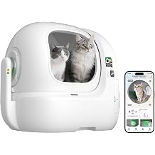 PETKIT PUROBOT Max Pro 2 Kendi Kendini Temizleyen Kedi Tuvaleti, Kameralı Kendi Kendini Temizleyen Kedi Tuvaleti, Akıllı Temizleme, Hassas Çoklu Kedi Algılama, Yapay Zeka Sağlık Takibi, Birden Fazla