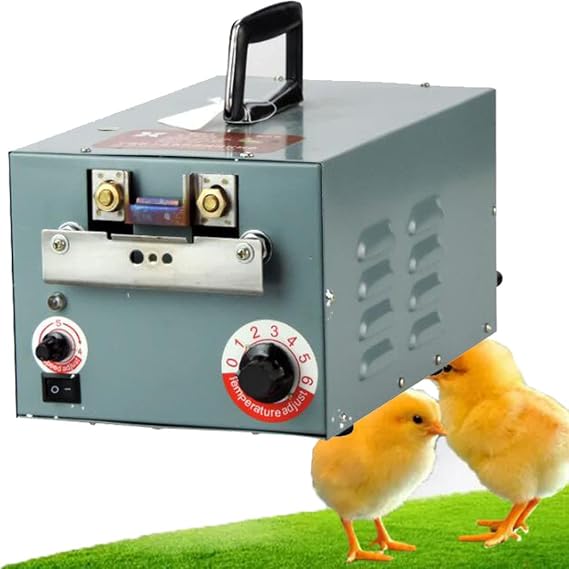 Automatic Chicken Debeaking Machine, Electric Poultry Debeaking Machine Electric Chick Beak Cutter Chicken Beak Removing Machine with 2 Blades, Poultry Chicken Beak Cutter Reduce Feed Wastage