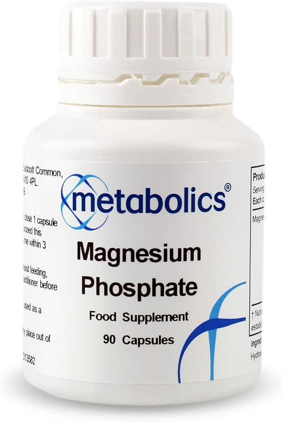 Magnesium Phosphate 90 Capsules | 112mg Vegetarian Magnesium Supplement