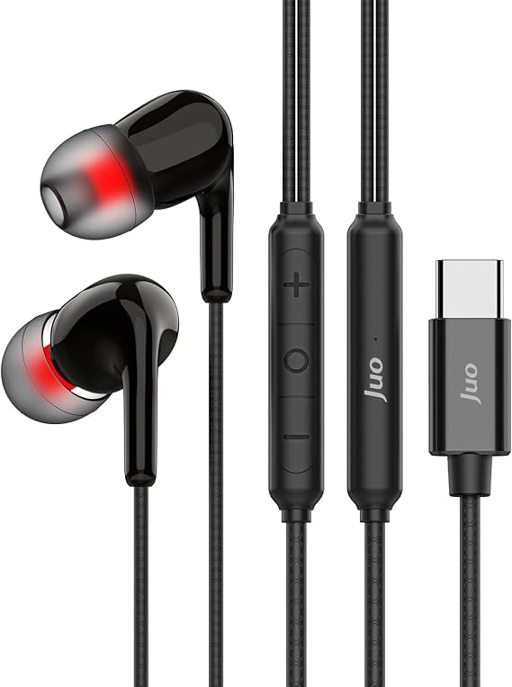 Juo Type-C Mikrofonlu Kablolu Kulak İçi Kulaklık DAC Çip Destekli ENC Gürültü Engelleme