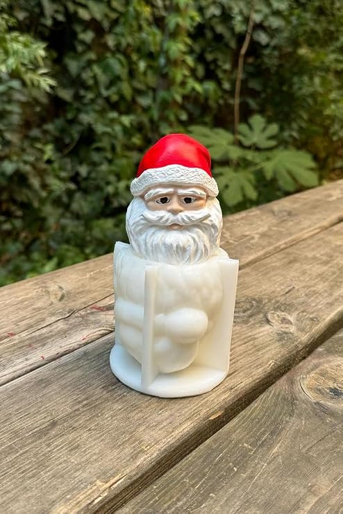 Rufus Concept Noel Baba Küçük 3D Silikon Mum Kalıbı