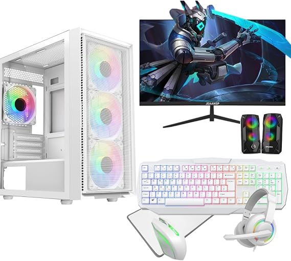 Gaming PC Bundle i7 16GB RAM RTX 3050 256GB SSD 1TB HDD 22” Monitor
