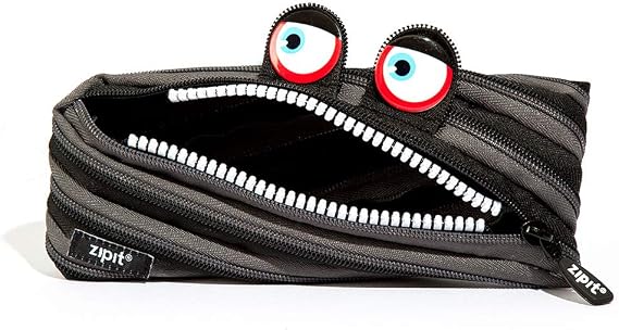 ZIPIT Wildlings Pencil Case for Kids, Cute Zipper Pouch for Boys Girls and Teens, Stationery Bag for School