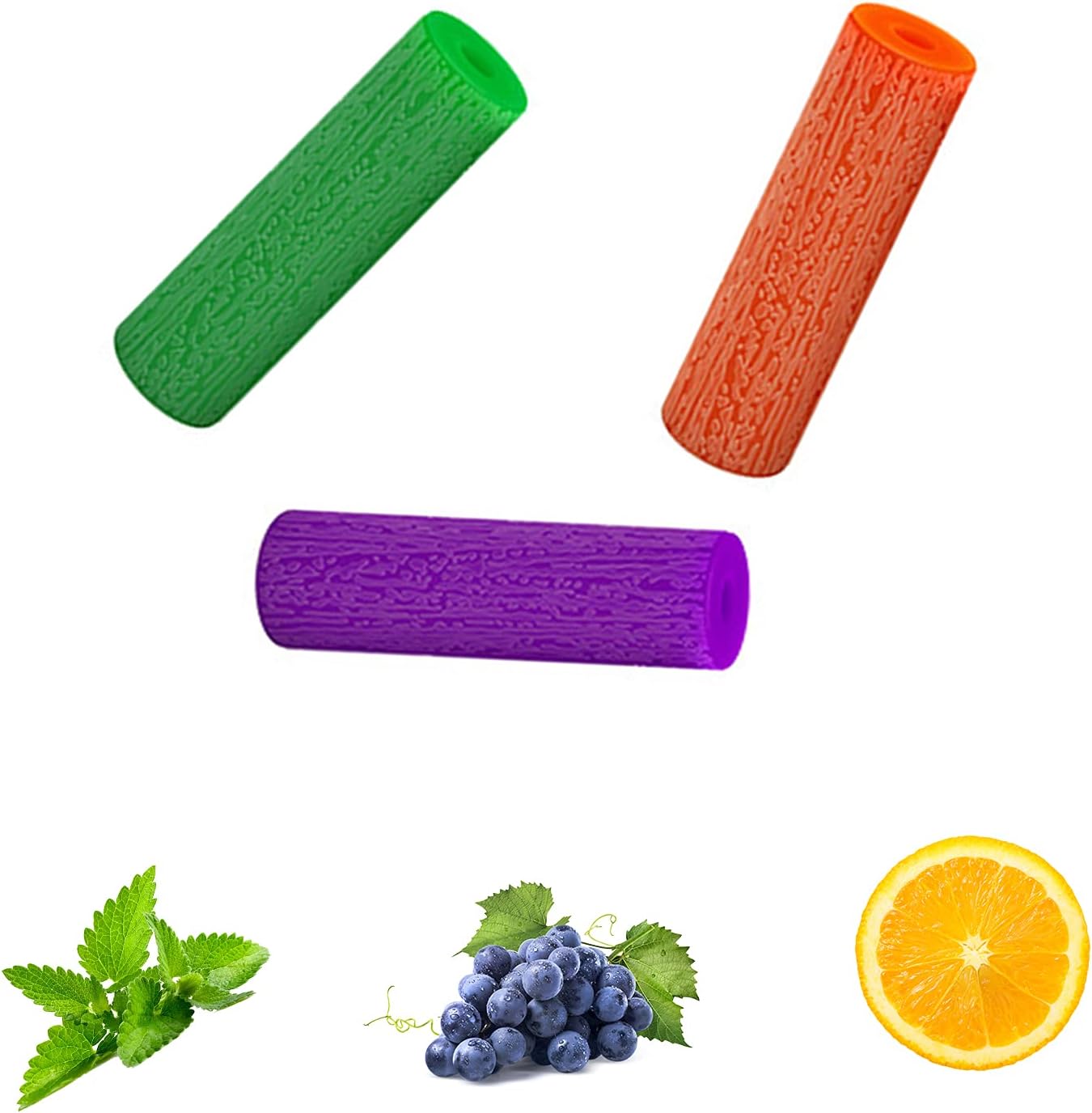 3Pcs #Orange #Grape #Mint Aligner Chewies for Tray Seaters,Dental Teeth Chewies（3Pcs Different Flavor