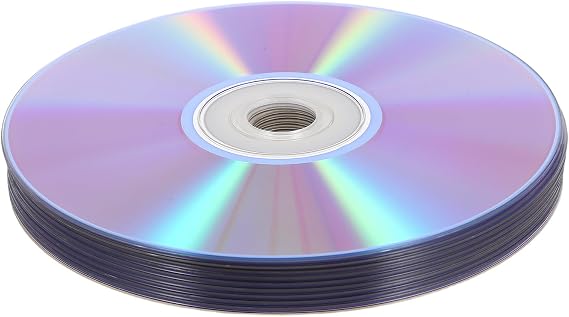 10pcs Printable Dvd-r Blank Discs High Storage Capacity Writable Digital Storage Discs for Computer Burning and Professional Data Duplication with Plastic Material