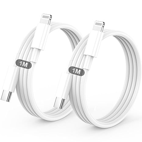 BSTOEM USB C to Lightning Cable, 1M+1M iPhone Charger Cable Fast Charging