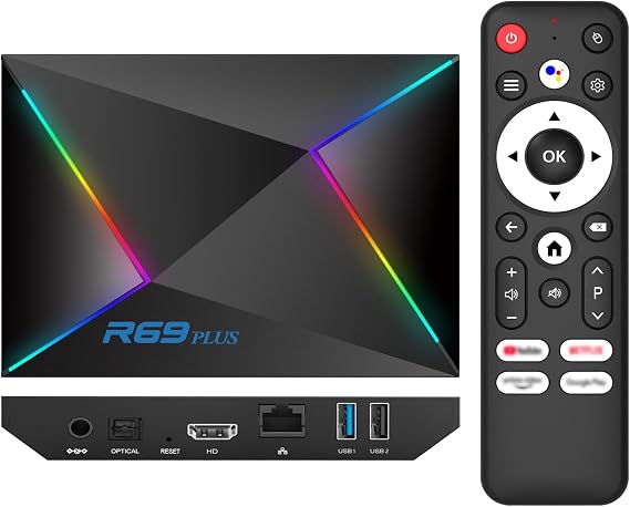 Android 14 TV Box 2026 4GB RAM 64GB ROM Octa-core 8K TV Box WiFi6 1000M LAN