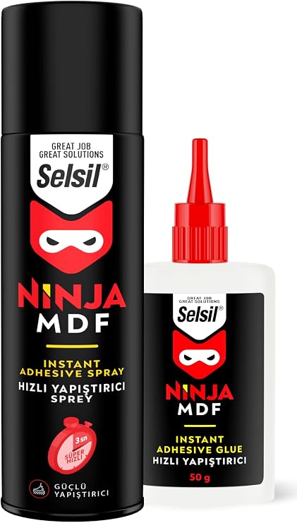 Selsil Mdf Aktivatörlü Hızlı Yapıştırıcı, 400 Ml