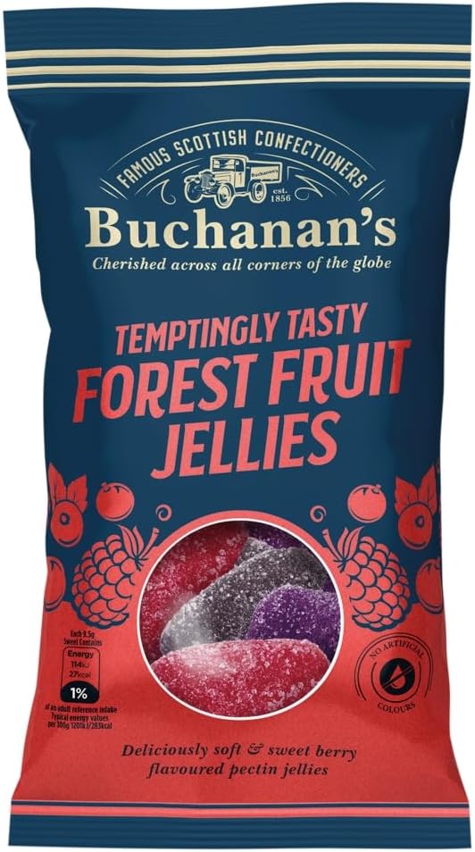 Buchanan's Temptingly Tasty Forest Fruit Jellies 140g x 1