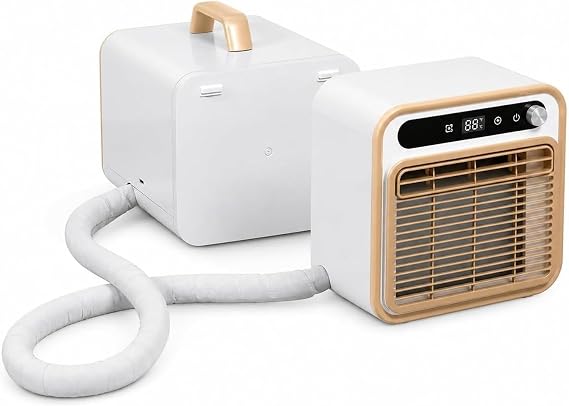 5000 BTU Portable Split Air Conditioner Smart Quiet Cooler with Remote and App Control, 12 Hour Timer, 130m³/h Airflow, DIY Install for Bedroom Office RV Campin, 1.5m tube, 1.5m tube