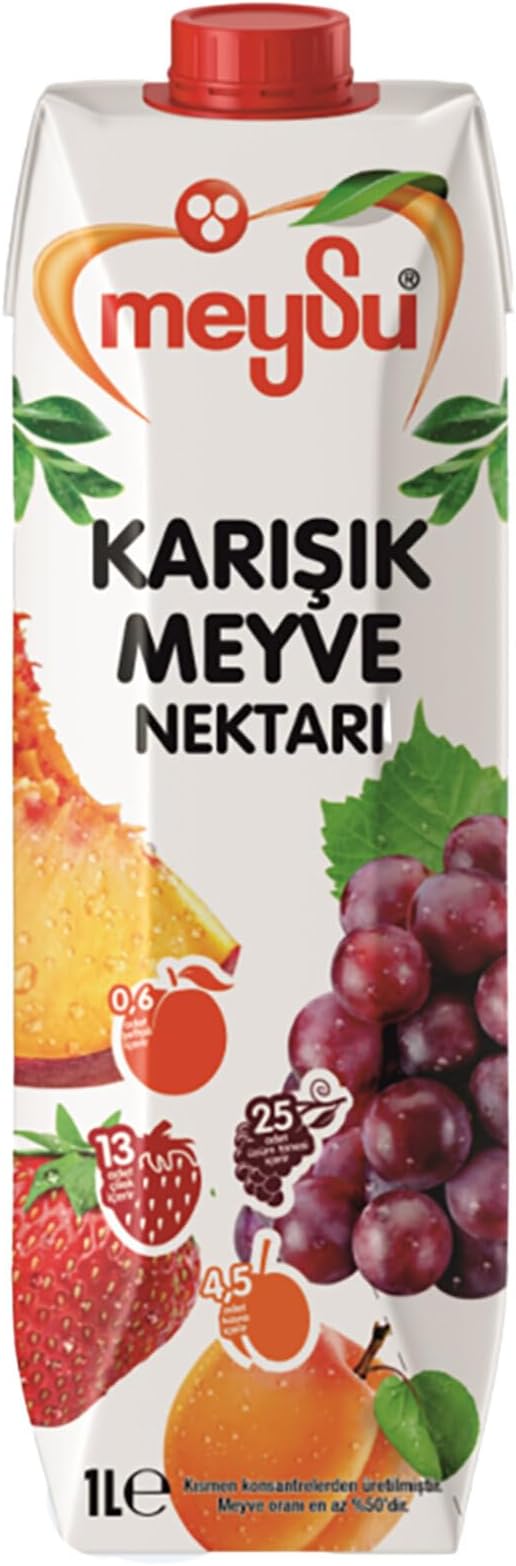 Meysu Karışık Meyveli Nektar Meyve Suyu Tetra Pak 1 Litre