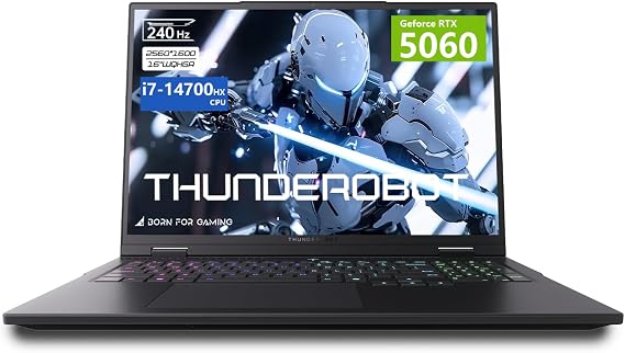 Thunderobot 16" Gaming Laptop Core i7-14700HX RTX 5060 32GB 1TB