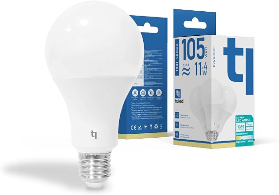 Redeem A80S E27 LED Ampul, Titreşimsiz, Göz Konforu, 1341 Lümen, Doğal Beyaz, 4000 Kelvin [Enerji Sınıfı E]