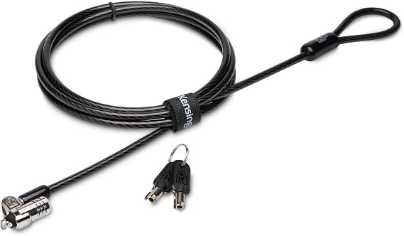 Kensington MicroSaver 2.0 Laptop Lock with Key, Steel Cable