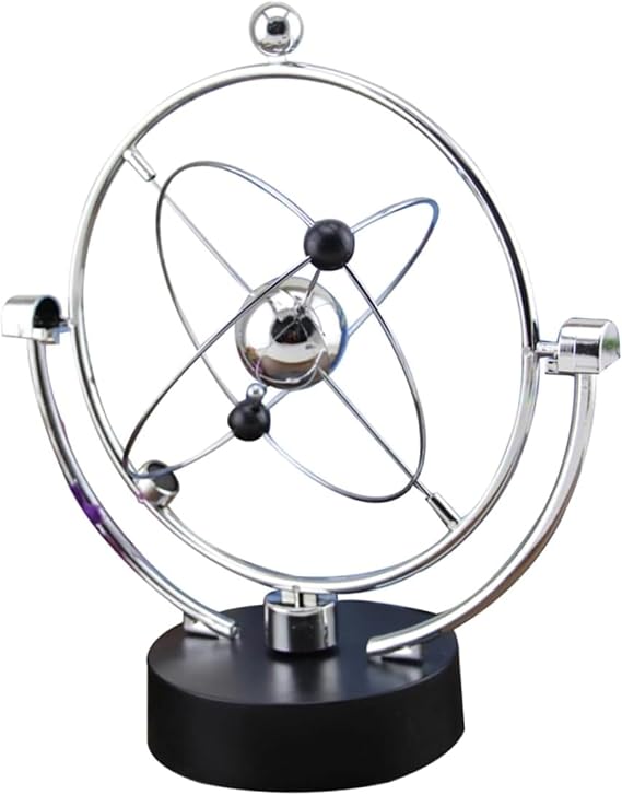 Celestial Orbit Perpetual Motion Pendulum,Perpetual Motion Machine Kinetic Art,Perpetual Motion Desk Toy,Newtons Cradle Perpetual Motion Machine for Desk Decorations,Cool Gadgets Physics Teacher Gifts
