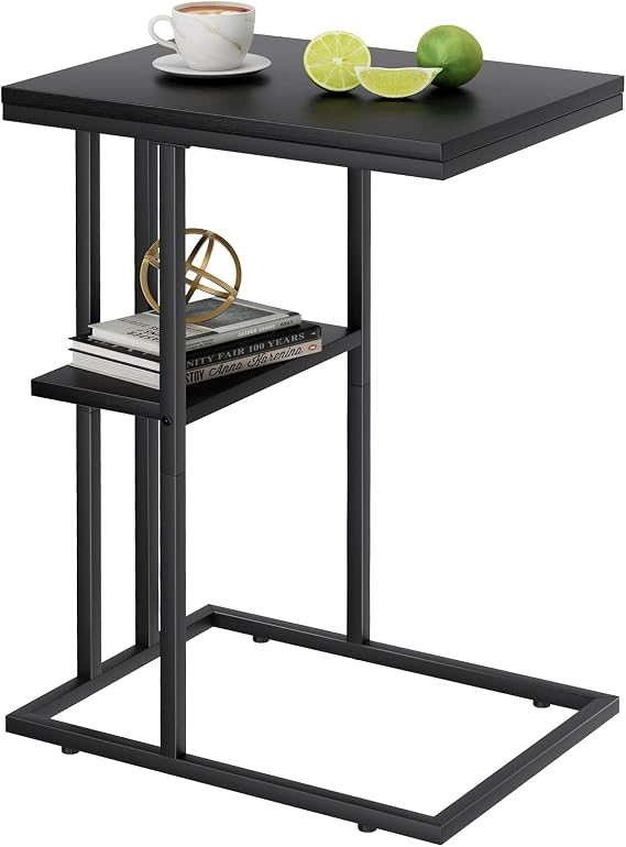 Side Table C Shape Couch Side Tables Coffee Table Small Table Sofa Table Side Tables Bed Side Table Side Tables Sofa Coffee Table Small Laptop Tables Sofa Table Woodiness Black