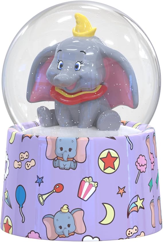 Disney Dumbo 3-Inch Mini Light-Up Snow Globe