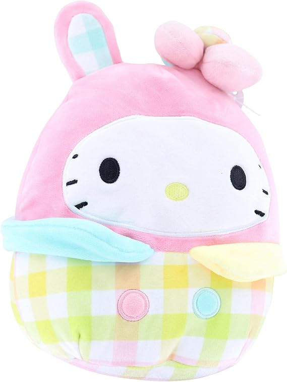 Hello Kitty Easter 8 Inch Squishmallow Plush | Hello Kitty in Bunny Costume