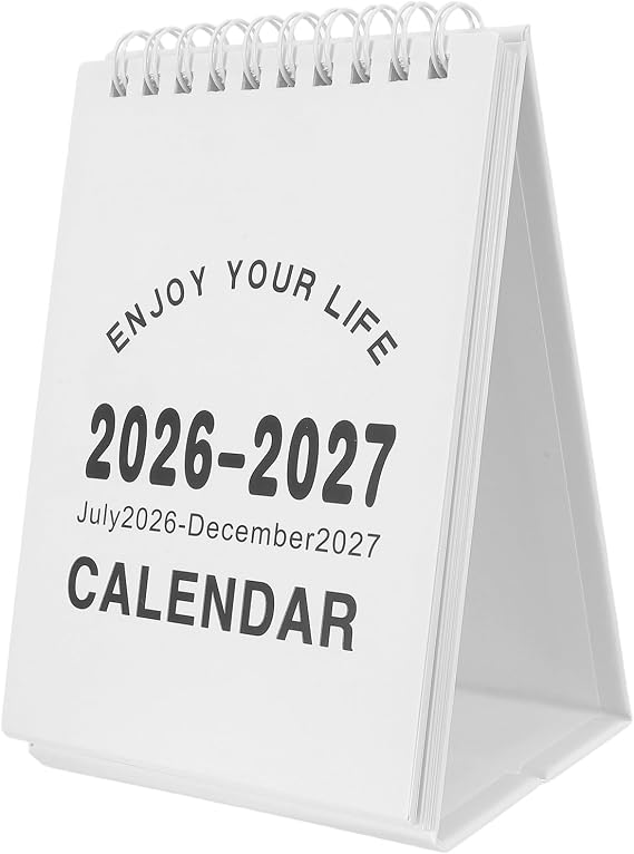 Nuobesty 2024 デスクトップカレンダー スタンドアップカレンダー スケジュール デスクカレンダー テーブルトップカレンダー スタンディングフリップデスクカレンダー スモールデスクカレンダー 2024 ホームスクール オフィス テーブルデスクデコレーション ホワイト