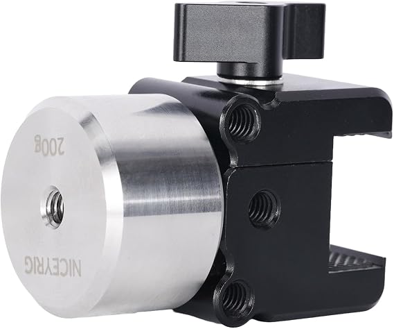 NICEYRIG 200g Counterweight & Mount Clamp for DJI RS3 Pro, Ronin and Zhiyun